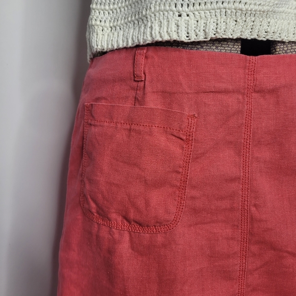 Atelier Gardeur pink linen skirt size 10 - Picture 8 of 13